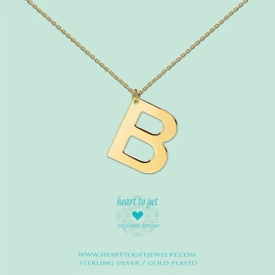 Afbeelding van Heart to Get Grote Letter B Ketting Goudkleurig