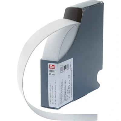 Afbeelding van Prym Fascia Elastica Morbida 30 mm Bianco, 57% PES 43%