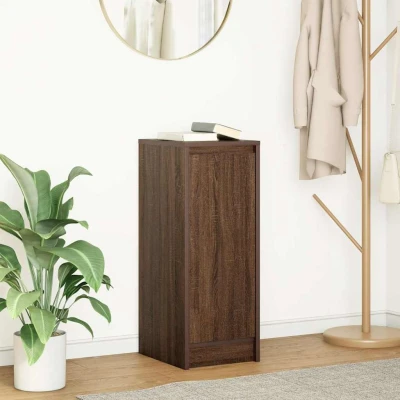 Afbeelding van vidaXL Dressoir 29,5x34x76 cm bewerkt hout bruin eikenkleurig