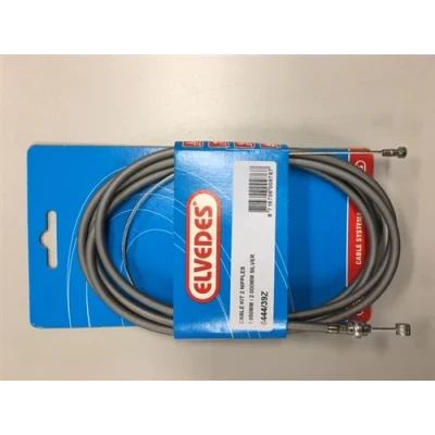 Afbeelding van Elvedes Kabel uni 2 nippels 2.35m zilver 6444/39z
