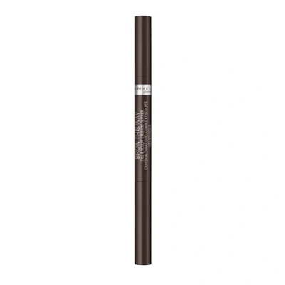 Afbeelding van Rimmel Brow this Way Fill &amp; Sculpt Eyebrow Definer, 03 Donkerbruin