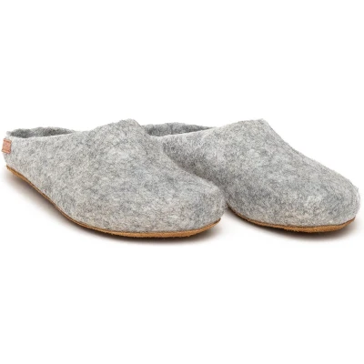 Afbeelding van Magicfelt Pantoffels, Maat: 45, Hellgrau Wol