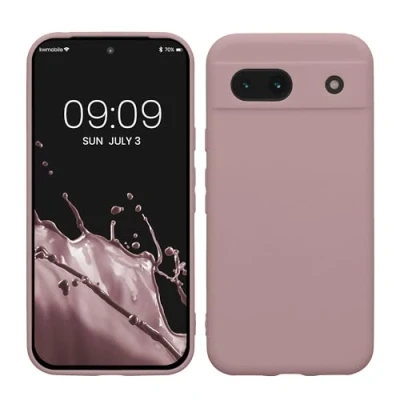 Afbeelding van kwmobile telefoonhoesje compatibel met Google Pixel 8a hoesje Case voor smartphone Van TPU In licht oudroze