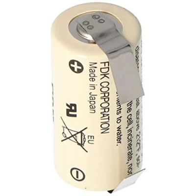 Afbeelding van Sanyo lithiumbatterij CR17335 SE maat 2 / 3A met soldeerlip U vorm