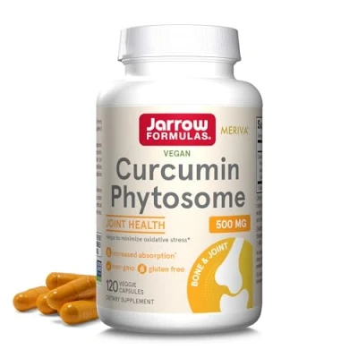 Afbeelding van Curcumin Phytosome 120 capsules kurkumafytosoom fosfatidylcholine complex Jarrow Formulas