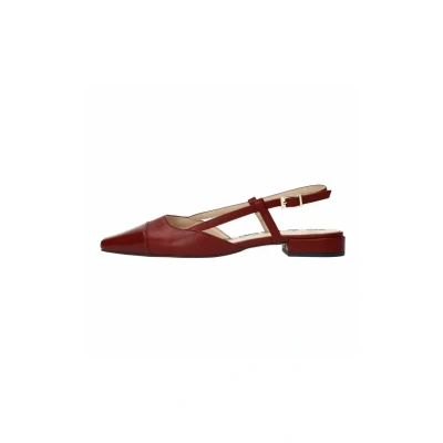 Afbeelding van Sacha leren slingback loafers rood