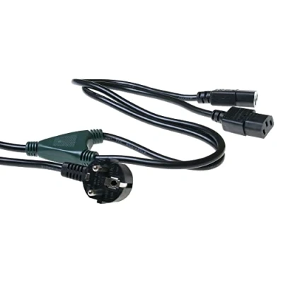 Afbeelding van C13 kabel ACT 1.8 meter (2 x C13, Haaks)