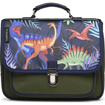 Afbeelding van Caramel &amp; Cie Kleuterboekentas Jurassic Smal Groen