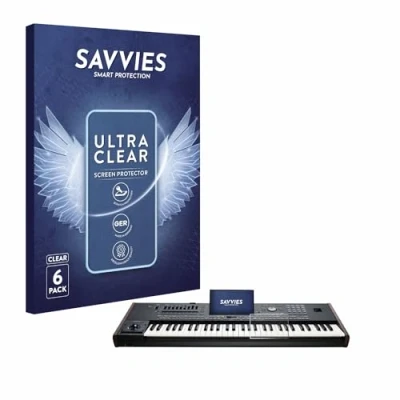 Afbeelding van Savvies Screenprotector voor KORG Pa5X Folie Beschermfolie transparant (6 Stuks)