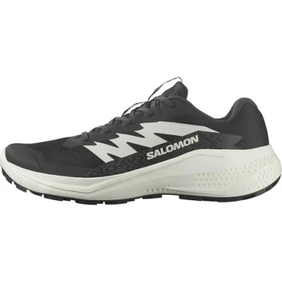 Afbeelding van Salomon Alphaglide Trail hardloopschoenen, Dames, Maat: 38 2/3, Black/phantom/icicle Textiel/ synthetisch