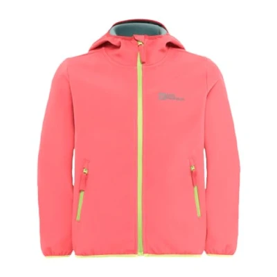 Afbeelding van Jack Wolfskin Fourwinds KIDS Unisex Softshelljas voor kinderen, Maat: 104, Sunset coral