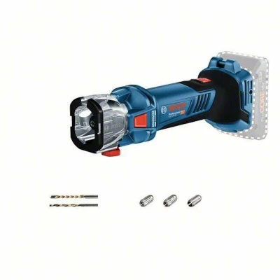 Afbeelding van Bosch Professional GCU 18V 30 Accu rotatiegereedschap, 30, borstelloze motor met 30.000 min¹, incl. 3 x spantang, 1 afzuigadapter, spiraalgroeffrees, multifunctionele frees, in L BOXX)