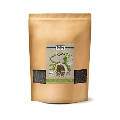 Afbeelding van Biojoy BIO Zwarte Peperkorrels (1 kg), Peper heel voor Pepermolen (Piper album)