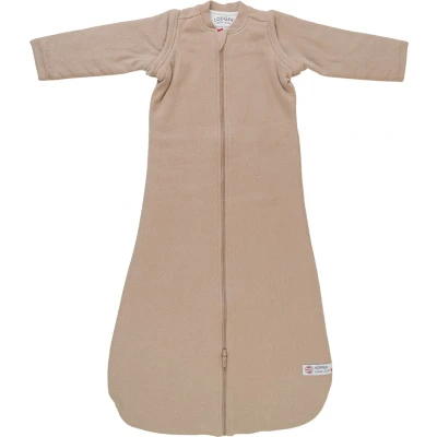 Afbeelding van Babyslaapzak Lodger Sleeves Nomad Rib Beige 68 / 80 cm