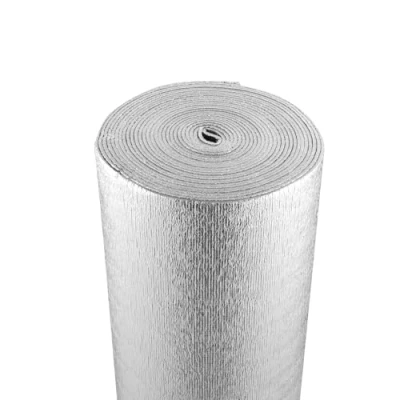 Afbeelding van VEVOR Dubbele Reflecterende isolatierol, schuimkern stralende barrière, 5.5mm 48&quot; x 50ft, Dubbelzijdige Aluminiumfolie EPE schuim Warmte Shield, Thermische Isolatie Roll voor Venster RV