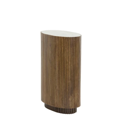 Afbeelding van Light &amp; Living Zuil DUMOSI 50x30x80cm Bruin