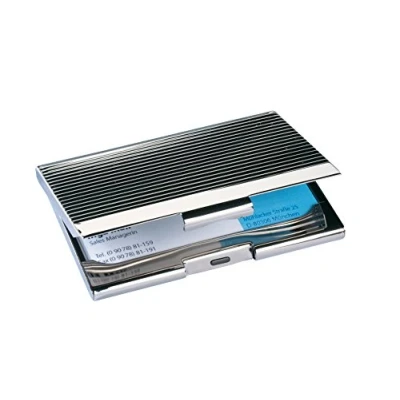 Afbeelding van SIGEL VZ130 visitekaartjesetui, zilver glanzend, chroom, 21