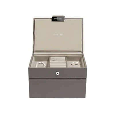 Afbeelding van LC Designs Stackers Set van 2 stapelbare sieradendoosjes klein