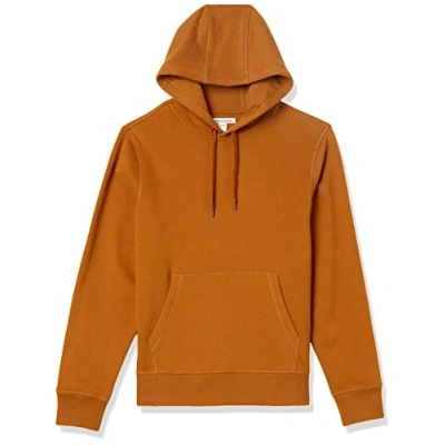 Afbeelding van Amazon Essentials Men&#039;s Fleecetrui met capuchon (verkrijgbaar in grote en lange maten), Roestig oranje, XS