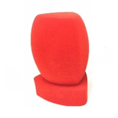 Afbeelding van TV Microfoon Voorruit Interview Mic Handheld grote Cover Aangepaste Spons Voor Stations Reporters