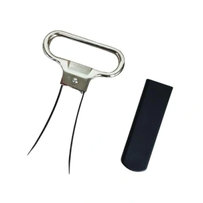 Afbeelding van Fackelmann kurkentrekker, professionele sommelier lamellen kurkentrekker met flesopener, duurzaam en robuust, zink ABS, 11 x 5 cm, 1 stuk