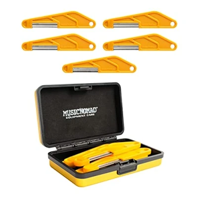 Afbeelding van MUSIC NOMAD Bass Guitar Diamond Coated Nut File Set w/ Case 5 pc. $5 added for Metal MN673