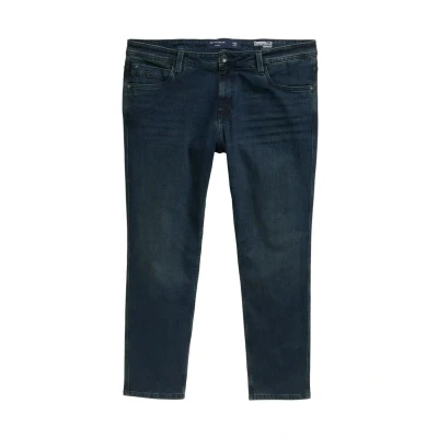 Afbeelding van TOM Tailor Regular Relaxed fit jeans, Heren, Maat: 40x32, Dark stone blue black denim