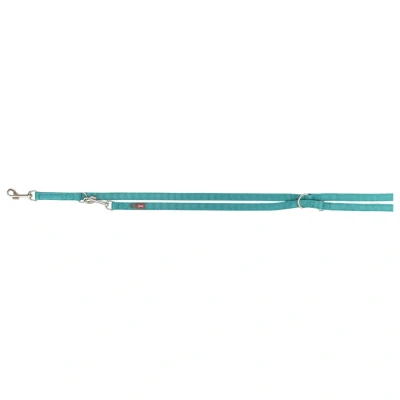 Afbeelding van Trixie hondenriem premium verstelbaar tweelaags aqua 200x2,5 cm