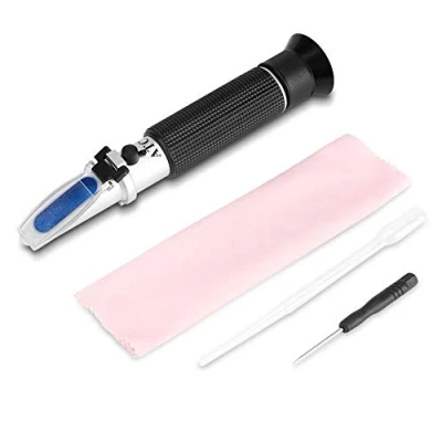 Afbeelding van RGBS Brennerei refractometer alcohol 0 80% v/v handrefractometer alcoholmeter voor gedistilleerde dranken en ethanol met water zoals whisky wodka