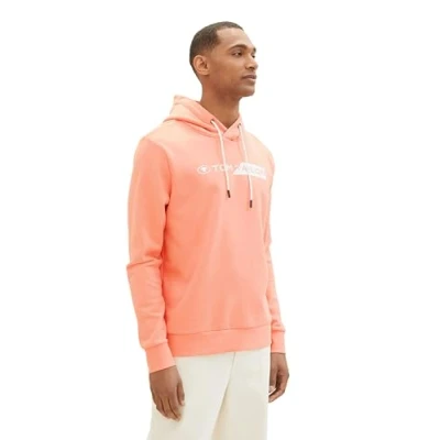 Afbeelding van TOM Tailor Hoodie, Heren, Maat: Small, Hazy coral rose