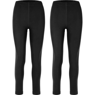 Afbeelding van Merry Style Dames Thermische Legging Vrijetijdsbroek Lang Sporbroek Skibroek Mosterd 2 Pack MS ATX 441 Leg 2B Zwart/Zwart 3XL 4XL