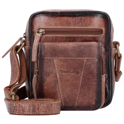 Afbeelding van Greenland Nature Mascu &amp; Line Schoudertas Leer 20 cm