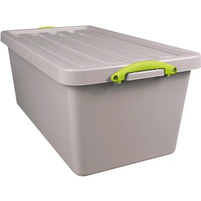 Afbeelding van Really Useful Box Recycled opbergdoos 82 l, nestbaar, grijs