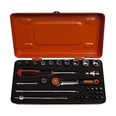 Afbeelding van Bahco dopsleutelset 1 4 met bits 6729MHR