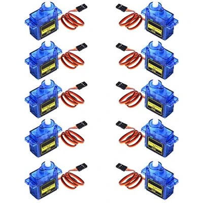 Afbeelding van Owootecc 10 stks SG90 9G Micro Servo Motor voor RC Robot Auto Helikopter Vliegtuig Arm Boot Afstandsbedieningen (10 SG90)