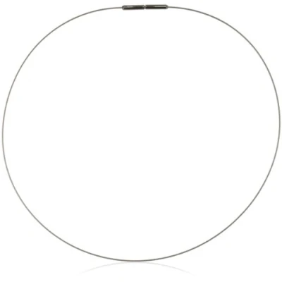 Afbeelding van Boccia 0802 01 Ketting staal titanium zilverkleurig 0,8 mm