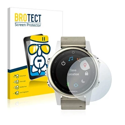 Afbeelding van BROTECT Screenprotector voor Garmin Fenix 5S (42 mm) Folie Beschermfolie Beschermglas transparant
