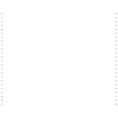 Afbeelding van 2000 feuilles de listing blanc 380x12&quot; 1pli bandes caroll detachables 70g