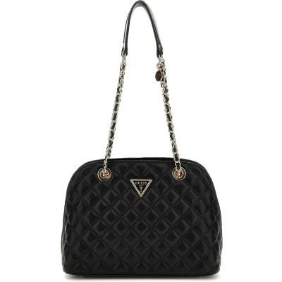 Afbeelding van Guess Giully DOME Satchel Handtas, Dames, Maat: One Size, Black