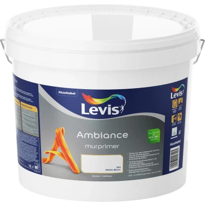 Afbeelding van Levis Ambiance Mur Primer Wit 10 L