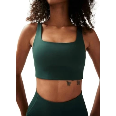 Afbeelding van Girlfriend Collective Tommy Sports Bra, Women’s Bra Cropped, Square Neck, Without padding and underwire, Perfect for Boxing, Running, Training, Sizes XXS 6XL