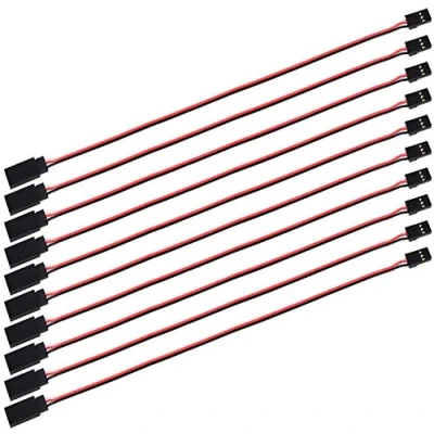 Afbeelding van 200mm 20cm Servo Extension Cord Cable Male to for Futaba JR Style 10 Pack