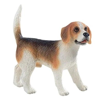 Afbeelding van Bullyland 65424 speelfiguur Beagle, ca. 6,2 cm grote dierenfiguur, detailgetrouw, PVC vrij, ideaal als klein cadeau voor kinderen vanaf 3 jaar
