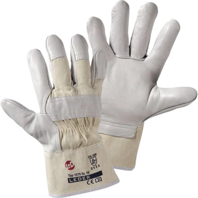 Afbeelding van L+D worky Basalt 1575 Runder nerfleer Werkhandschoen Maat (handschoen): 10, XL Cat II 1 paar