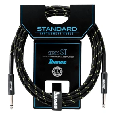Afbeelding van Ibanez SI10 BG 10ft 2 Rechte Plugs Standaard Geweven Instrument Kabel Beige