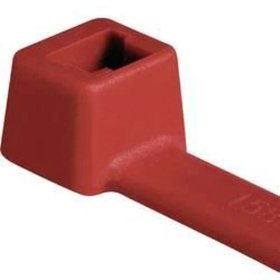 Afbeelding van Hellermann Tyton 116 08012 kabelbinders, polyamide, rood, 100 stuks
