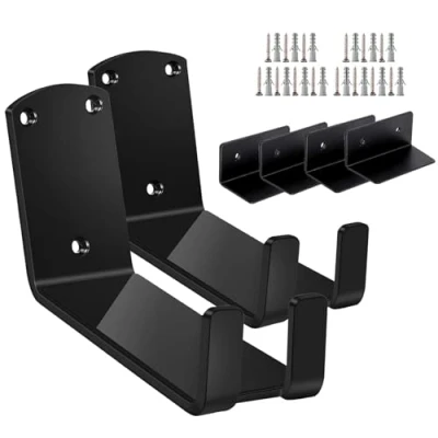 Afbeelding van 2 stuks wandhouders voor fiets, 3 in 1 fietswandhouder, wandhouder pedaalhouder MTB, racefiets, e bike