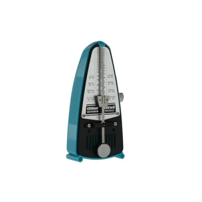 Afbeelding van Wittner Taktell Piccolo Metronom kunststof behuizing zonder bel turquoise