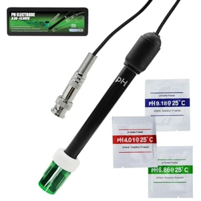 Afbeelding van 14.00PH Sonde Elektrode met BNC Kabel voor Water, Pool, Hydrocultuur, Kalibratiepoeder, Aquarium (pH elektrode)