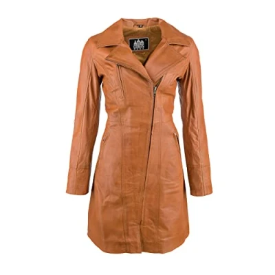 Afbeelding van Dames elegante mantel 107, bruin, maat: 2XL